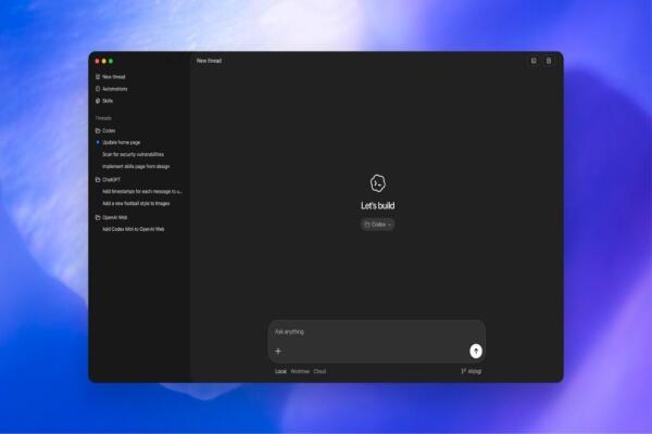 OpenAI tăng tốc cạnh tranh với Claude Code bằng ứng dụng Codex dành cho máy tính để bàn mới.